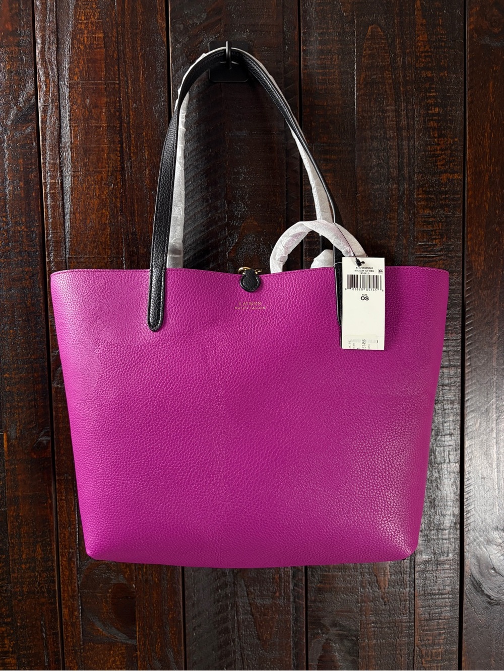 Lauren Ralph Lauren Faux-Leather Large Reversible Tote Bag